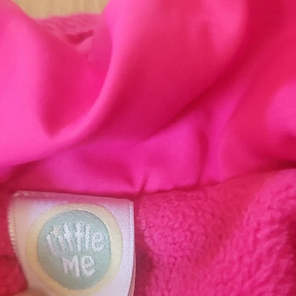 Vibrant Pink Quilted Kids Puffer Jacket - Picture 5 of 5